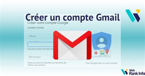 créé un compte gmail.